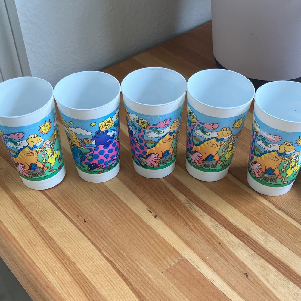 McDonald's Colorful Cartoon Cups